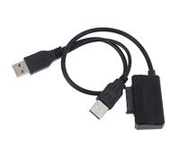 YPBEW USB 2.0 to 6+7 13Pin Cable with External USB2.0 Power Supply Cord for Notebook DVD-ROM CD ODD Laptop CD/Laptop Optical Drive Cable