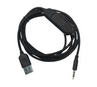 YPBEW USB Adapter 3.5mm Headphone Cable with Inline Volume Control & Mic Mute for/Consoles/Mobile Devices USB Sound Card Headphone Cable