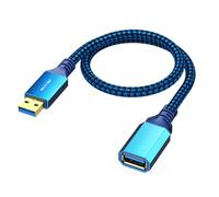 YPBEW USB3.0 a Male to a Female Extension Wire Quick Charging & Fast Data Transmission Cable for Scanners, Keyboards Aluminum Alloy Connectors