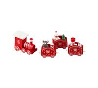 YPBEW User Friendly Wooden Christmas Decors Handcrafted Train Set Traditional Christmas Party Supplies for Family Gatherings Kids & Pet-Friendly Gatherings