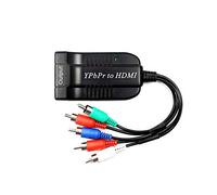 YPbPr/Component/5RCA RGB YPbPr to HDMI Converter Adapter, Supports 1080P Video Audio Converter Adapter for DVD PSP Xbox 360 PS2 Nintendo to HDTV Monitor or Projector