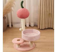 YPDOPORA 26In Cat Tree Tower with Plush Perch,Cute Cat Condo And Sisal Covered Scratching Post with Dangling Ball,Cat Tower Furniture for Play And Rest Activity Tree,A