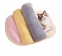 YPDOPORA Cat Bed for Indoor Cats, Cute Cat Bed Cave, Slipper Covered Cat Bed, Cozy Soft Pet Bed for Cat And Dog, Warm Kitten Bed House Cave,Pet House Nest for Indoor Puppy And Kitten,Gray,M