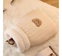 YPDOPORA Cat Sleeping Bag Bed, Winter Soft Plush Sack for Indoor Cats,Warm Pet Beds Cave,Semienclosed Soft Plush Cat Sleep Sacks for Cats and Small Dogs,Brown,M