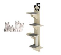 YPDOPORA Cat Tree Door Mounted Cat Climber, Cat Shelves Cat Ladder with Removable Soft Mat, 4-Levels Over Door Cat Climber for Indoor Cats, Platform without Drilling,A