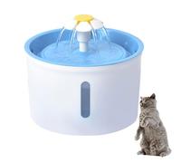 YPDOPORA Cat Water Fountain 1.6L Automatic Pet Drinking Water Fountain Dog Water Dispenser, Super Quiet Pet Fountain with Carbon Filters and Water Level Window for Cats,Blue