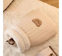 YPDOPORA Cat Winter Sleeping Bag, Cat Sleeping Bag, Cat Sleeping Bag for Cat Winter Sleeping 360° Wrap, Dog, Cat, Winter Warm Sleeping Bag, Plush Soft Pet Bed, Comfort Bed,Brown,L
