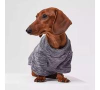 YPDOPORA Dachshund Cold Weather Pet Warm Coat, Winter Fleece-Lined Base Layer,Soft Warm Turtleneck Dog Sweatshirt,Dog Winter Coat with D Ring for Small Medium Dogs,Gray,3XL