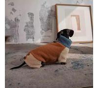 YPDOPORA Dachshund Winter Dog Coat, Dachshund Sherpa Fleece Dog Jumpsuit,Small Dogs Turtleneck Cozy Jacket,Pet Warm Winter Full Body Coat for Small Medium Dogs,M