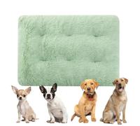 YPDOPORA Deluxe Plush Dog Crate Pad and Cat Bed, Orthopedic Foam Dog Bed,Ultra-Soft Machine Washable Kennel Pad with Anti-Slip Bottom for Small Medium Dogs,Green,2XL