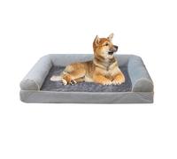 YPDOPORA Dog Bed for Couch, Dog Blanket for Couch, Large Washable Dog Sofa Bed Soft Bolster, Dog Nest Cotton Filling Warm Pet Couch Sofa for Medium Large Dogs,Gray,2XL