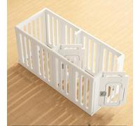 YPDOPORA Dog Gate And Pet Playpen, Free Standing Tall Dog Fence with Walk Through Door, Dog Barriers for Home, Use As Indoor Dogs Cats Pen, Rabbit Pen, Baby Gate,B