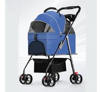 YPDOPORA Dog Stroller Cat Stroller 3 in 1 Pet Stroller with Detachable Carrier&Car Seat Best Lightweight Folding Portable All Terrain Travel Pet Stroller for Small Dogs And Cats,Blue
