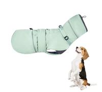 YPDOPORA Dog Winter Warm Coat, Small Dog Turtleneck Cozy Jacket,Turtleneck Windproof Waterproof Puppy Jacket,Dogs Winter Coat with Harness Hole & D Ring for Dogs,Green,M