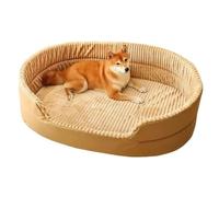 YPDOPORA Indoor Dog Kennel, Four Seasons Pet Kennel Is Stain Resistants And Easy To Clean, Warm Pet Sofa Cushion for Medium And Large Ddogs, Pet Bed with Non-Slip Bottom,Brown,3XL