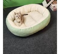 YPDOPORA Orthopedic Foam Dog Bed, Fluffy Anti Anxiety Dog Bed,Memory Foam Dogs Beds Stuffing with Removable Washable Cover and Non-Slip Bottom for Small Medium Dogs,Green,XL