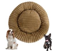 YPDOPORA Orthopedic Foam Dog Bed for Crate, Dog Beds Medium Sized Dogs Round,Waterproof Pet Bed Cover Washable with Anti Slip Bottom for Small Medium Dogs Cats,Brown,3XS