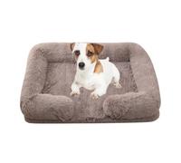 YPDOPORA Orthopedic Memory Foam Dog Bed, Large Dog Beds with Washable Covers,Waterproof Dogs Bed Cover Washable,Lazy Boy Pet Couch with Non-Slip Bottom for Dogs,Brown,S