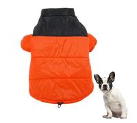 YPDOPORA Turtleneck Windproof Puppy Jacket, Cold Weather Dog Warm Coat,Warm Dogs Coat with Harness Built in Waterproof,Dogs Winter Coat with Back Zipper for Cold Weather,Orange,5XL