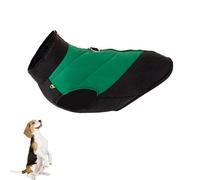 YPDOPORA Warm Dog Winter Coats, Dog Coats for Small Dogs Waterproof,Pet Turtleneck Cozy Jacket Medium,Pet Puffer Jacket with D Ring for Small Medium Large Dogs,Green,2XL