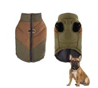 YPDOPORA Waterproof Dog Coats for Small Dogs, Thick Warm Reflective Dog Jacket,Warm Dogs Winter Coat,Cold Weather Pet Warm Coat with D Ring for Small Medium Large Dogs,Brown,L