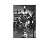 YPEGORYF Mike Mentzer Black And White Bodybuilding Poster Gym Canvas Poster Wall Art Bedroom Decor Office Living Room Kitchen Decor Gift 16x24inch(40x60cm)