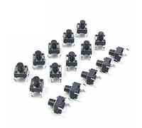 YPEZASDLW 20PCS 6 * 6 * 7 Tact Switch Push Button DIP 4 Pin Tactile Push Button 6X6X7 mm Micro Switch Touch Button Tactile Reset Switch(100pcs-dc12v 50ma)