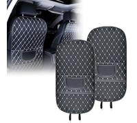 YPFYBHD 2PCS Car Seat Back Anti-Kick Protective Covers, Compatible with Suzuki Swift/Swift sport, PU Leather Anti Kick Pads Back Seat Organizer,B-Large
