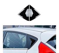 YPFYBHD Rear Window Louver Shutter, Compatible with Ford Fiesta MK7 7.5 2008-2017, 2Pcs Triangle Blinds, Side Vent Panel Decoration Cover,Black