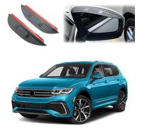 YPGHBHD 2 Pcs Car Side Mirror Rain Visor Guard, Compatible with Volkswagen VW Tiguan L Allspace 7-Seats 2017+, Waterproof Car Side Mirror Covers Exterior Accessories