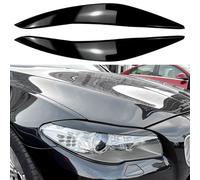 YPGHBHD Auto Headlight Eyebrow Trim Car Exterior Decorative Accessory，Compatible with BMW 5 Series F10 F11 Early 2011-2014,Black