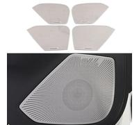 YPGHBHD Front Door Speaker Cover, Compatible with Mazda CX-5 2017-2020, Door Speaker Cover Grille Car Door Speaker Cover, B Silver