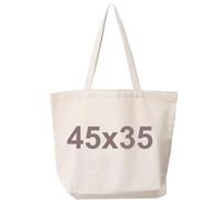 Yphzmtz Classic Plain Shopper Bag, Simplicity Small Tote Bag, Fashion Fabric Bag, Versatile Cotton Bag, Shopping Bag, Beige, beige, 45x35 cm