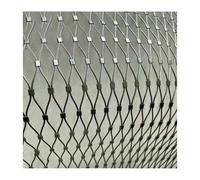 YPIOUREN Anti-Theft Woven Fence, Metal Flexible Cable Security Mesh，Flexible Stainless Steel Rope Mesh, Stainless Steel Wire Rope Cable Mesh Netting, for Garden Farm Pasture(1 * 2.4m/3.2 * 7.8ft)