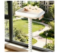 YPIOUREN Cats Condo, 2 Platform, Small Cat Tower, Kitten Wall Furniture for Climb, Play, Nap(Diving platform with overhead rope+mat)