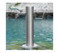 YPIOUREN Outdoor Stainless Steel Garden Water，Stainless Steel Outdoor Tap Stand,Courtyard Faucet Post, Freestanding Vertical Garden Water Column,for Irrigation(86 * 10.5cm/33.8 * 4.1in,C)