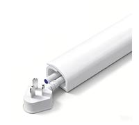 YPIOUREN Side Open One Cord Hider, Wire Raceway Management Cable Concealer Channel, Electric Cord Organizer for Curved Base Mold Applications(14x11mm/0.55x0.43in)