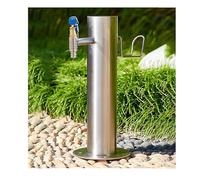 YPIOUREN Water Column, Stainless Steel Outdoor Tap Stand, 304 Stainless Steel Cylindrical Vertical Garden Water Column, Column Garden Water Faucet,for Irrigation and Water(86 * 5cm/33.8 * 1.9in,D)