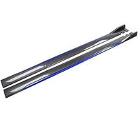 YPJHMXQXQ 2pcs Car Side Skirts for Ford Everest 2015-2024, Car Side Steps Running Boards Splitters Anti Scratch Protector Diffuser Winglet Wings,Blue (Carbon Fiber)