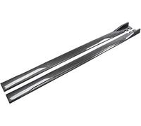 YPJHMXQXQ 2pcs Car Side Skirts for Ford Fiesta 2000-2009, Car Side Steps Running Boards Splitters Anti Scratch Protector Diffuser Winglet Wings,Black (Carbon Fiber)
