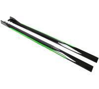 YPJHMXQXQ 2pcs Car Side Skirts for Ford Kuga 2008-2024, Car Side Steps Running Boards Splitters Anti Scratch Protector Diffuser Winglet Wings,Green (black)
