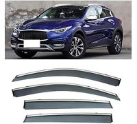 YPJHMXQXQ Wind Deflectors For Infiniti QX30 2105-2018, Window visor Tinted in Channel Fitment Sun Visors/Rain Shield/Wind Shield