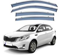 YPJHMXQXQ Wind Deflectors For KIA K2 Hatchback MK3-QB 2011-2014 2015 2016, Window visor Tinted in Channel Fitment Sun Visors/Rain Shield/Wind Shield