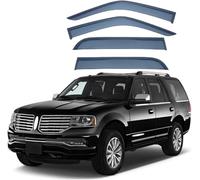 YPJHMXQXQ Wind Deflectors For Lincoln Navigator MK3-U326 2005-2015 2016 2017, Window visor Tinted in Channel Fitment Sun Visors/Rain Shield/Wind Shield