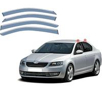 YPJHMXQXQ Wind Deflectors For Skoda Octavia MK3-5E 2014-2017 2018 2019, Window visor Tinted in Channel Fitment Sun Visors/Rain Shield/Wind Shield