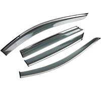 YPJHMXQXQ Wind Deflectors For Toyota Corolla 2019-2022 2023, Window visor Tinted in Channel Fitment Sun Visors/Rain Shield/Wind Shield