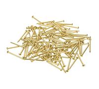 YPLonon Wood Nails Gold Wall Pins 150g (Approx. 600PCS) 20MM Round Head Panel Nails Wood Work Brass Brad Nails Hanging Tacks for Hanging Picture Frame Mirror Masonry Concrete Plasterboard