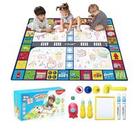 YPLUS Aqua Water Mat Magic Paint for Kids Water Doodle Mat, Drawing Mat for Toddlers, Doodle Mat Painting Set 1-3, 2-4 - Town