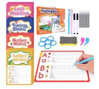 YPLUS Magic Grooved Handwriting Practice Books for Kids Ages 3-8, Reusable | 86 Activities Dual Modes, Wipe Clean Magic Pens, Educational Toys Gift Ages 3-8
