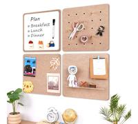 YPLUS Pin Board Large Cork Boards for Walls, 4Pcs 24"x24" Bulletin Display Board - Notice Pinboard Set for Home, Bedrooms, and Office.